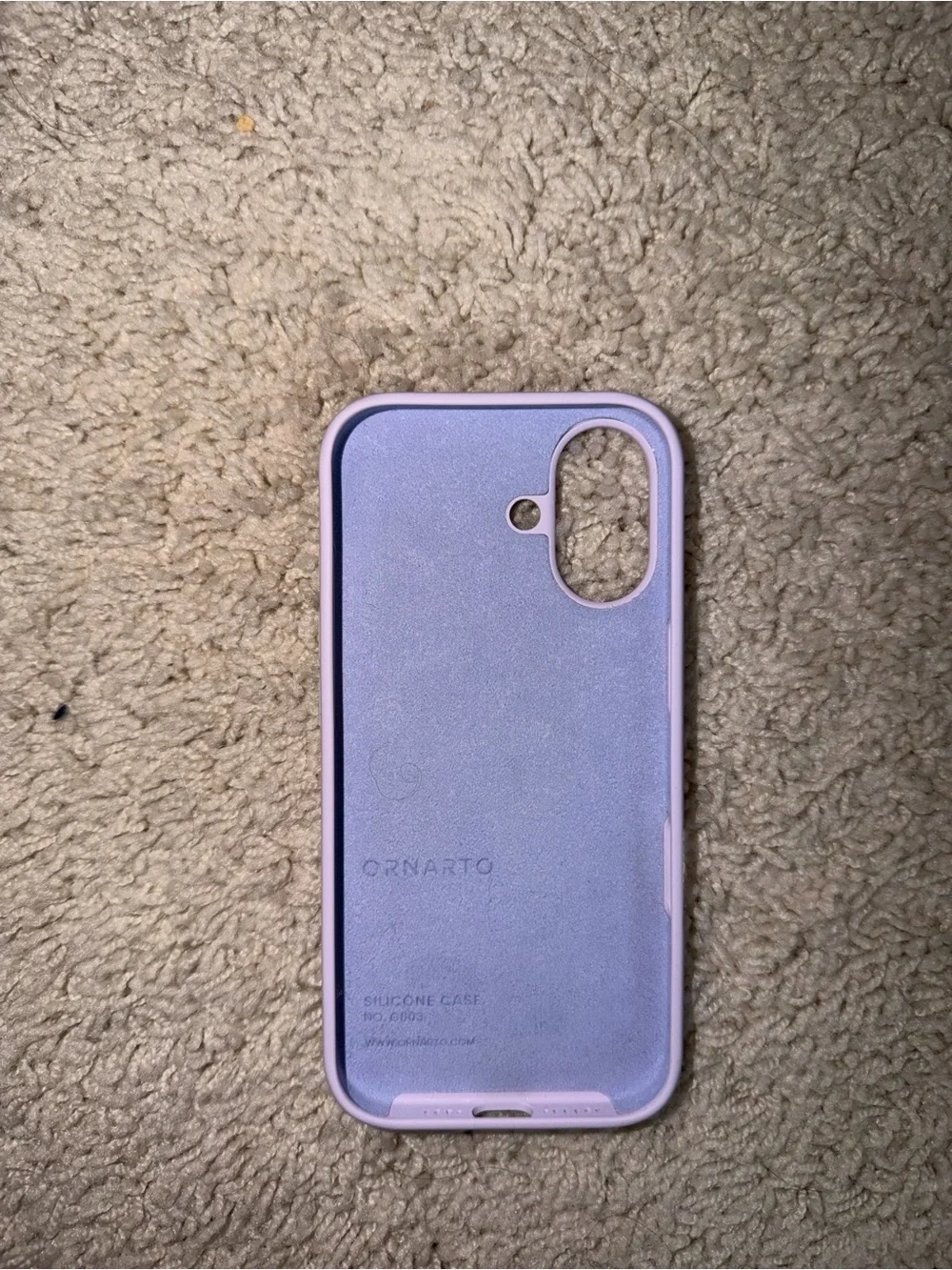 Lilac Silicone Phone Case for iPhone 17
